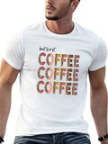 But First Coffee Graphic Tee - Leopard Print
