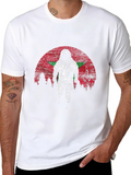 Astronaut Morocco Flag T-Shirt
