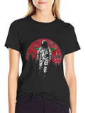 Astronaut Morocco Flag T-Shirt