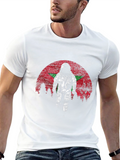 Astronaut Morocco Flag T-Shirt