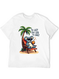 Lazy Koala Beach T-Shirt - Too Cute to Care!