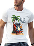 Lazy Koala Beach T-Shirt - Too Cute to Care!