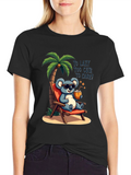 Lazy Koala Beach T-Shirt - Too Cute to Care!