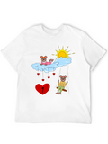 Cute Cartoon Graphic T-Shirt