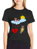 Cute Cartoon Graphic T-Shirt