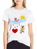 Cute Cartoon Graphic T-Shirt