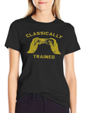Classically Trained Gamer T-Shirt - Retro Gaming Tee