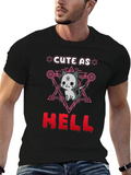 Cute as Hell T-Shirt Gothic Satanic Cat