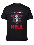 Cute as Hell T-Shirt Gothic Satanic Cat