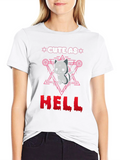 Cute as Hell T-Shirt Gothic Satanic Cat