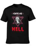 Cute as Hell T-Shirt Gothic Satanic Cat