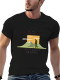 Metal Detecting is Cool Black Graphic Tee