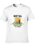 Metal Detecting is Cool Black Graphic Tee