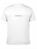 Garbage Glitch Text Black Graphic Tee