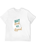 Fishing T-Shirt: Bait Hook Reel Repeat