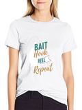 Fishing T-Shirt: Bait Hook Reel Repeat