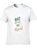 Fishing T-Shirt: Bait Hook Reel Repeat