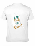Fishing T-Shirt: Bait Hook Reel Repeat
