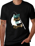 Fishing T-Shirt: Bait Hook Reel Repeat