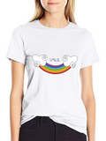 Rainbow Smile T-Shirt - Stylish Comfort