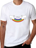 Rainbow Smile T-Shirt - Stylish Comfort
