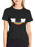 Rainbow Smile T-Shirt - Stylish Comfort