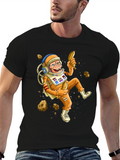 Astronaut Monkey T-Shirt - Banana Space Adventure