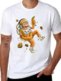 Astronaut Monkey T-Shirt - Banana Space Adventure
