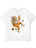 Astronaut Monkey T-Shirt - Banana Space Adventure