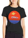 Retro Synthwave Car T-Shirt