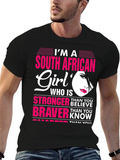 South African Girl T-Shirt: Stronger Braver Smarter