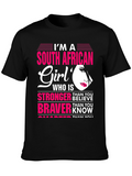 South African Girl T-Shirt: Stronger Braver Smarter