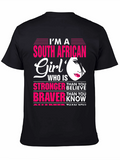 South African Girl T-Shirt: Stronger Braver Smarter