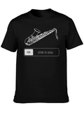 Saxophone Slide to Play Graphic T-Shirt