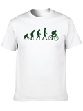 Evolution Cyclist Graphic T-Shirt - Black
