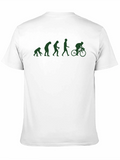 Evolution Cyclist Graphic T-Shirt - Black