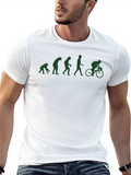 Evolution Cyclist Graphic T-Shirt - Black