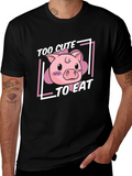 Cute Pig T-Shirt - Too Cute To Eat