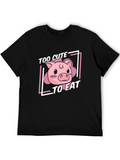 Cute Pig T-Shirt - Too Cute To Eat
