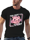 Cute Pig T-Shirt - Too Cute To Eat