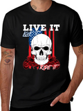Live It Love It Ride It Skull T-Shirt