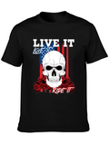 Live It Love It Ride It Skull T-Shirt