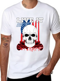 Live It Love It Ride It Skull T-Shirt