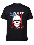 Live It Love It Ride It Skull T-Shirt
