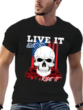 Live It Love It Ride It Skull T-Shirt
