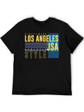 Los Angeles USA Athletic Style Graphic Tee