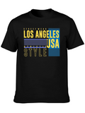 Los Angeles USA Athletic Style Graphic Tee