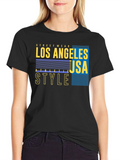 Los Angeles USA Athletic Style Graphic Tee