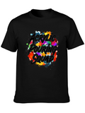 Acrylic Pouring Squad Graphic T-Shirt
