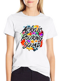 Acrylic Pouring Squad Graphic T-Shirt